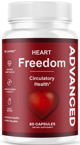 Flacon de capsules Heart Freedom de LIVORKA, 60 unités, vue de face