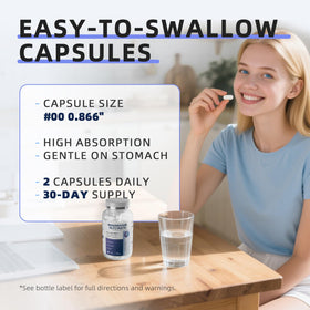 Flacon de capsules iMATCHME sur fond blanc