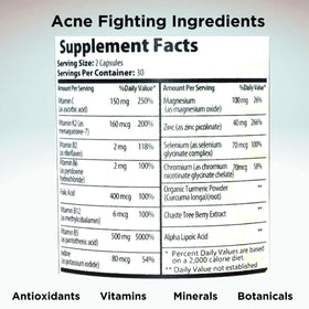 Flacon de capsules Innate Skin accompagné d'une main