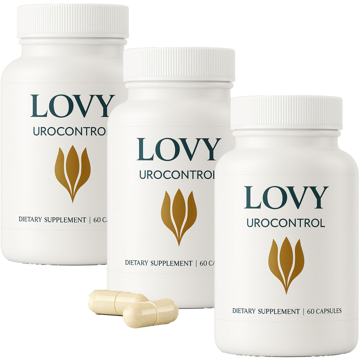 Flacon de capsules KOVGOCY Urocontrol 60 unités vu de face