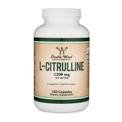 Flacon de capsules L-Citrulline Double Wood 1200mg 120 unités