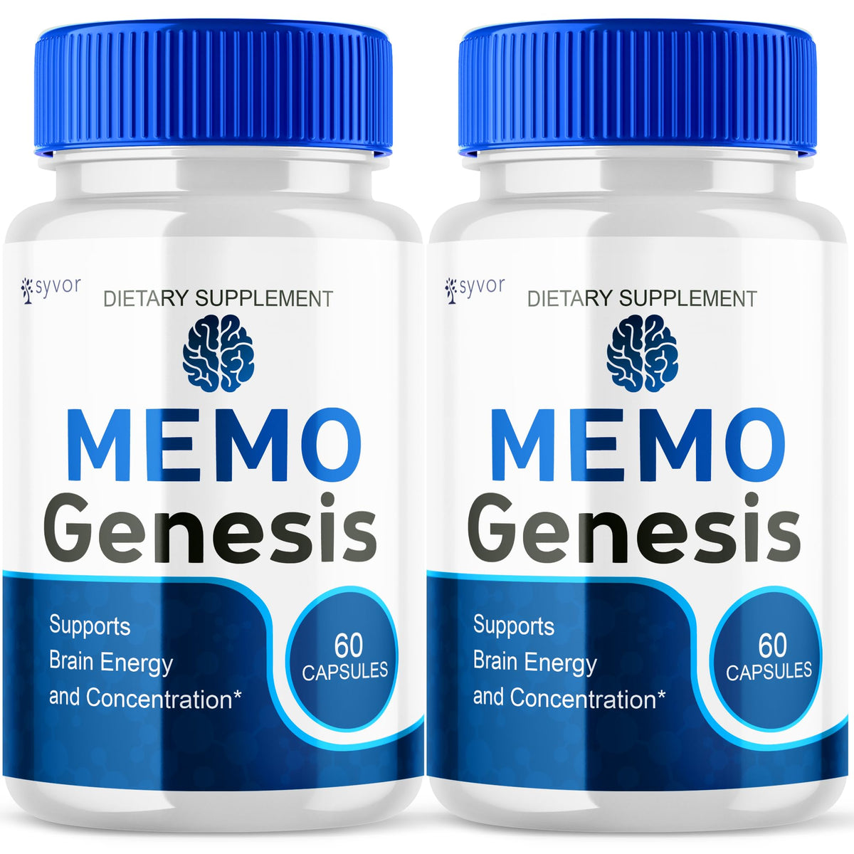 Flacon de Capsules Memo Genesis Syvor 120 capsules, vue de face