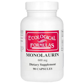 Flacon de capsules Monolaurin 600 mg d'Ecological Formulas, 90 unités