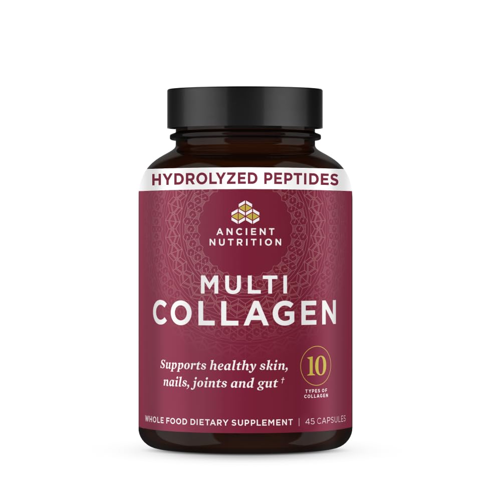 Flacon de capsules Multi Collagen Peptides Ancient Nutrition, 45 ct