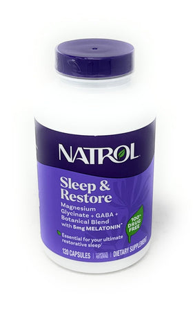 Flacon de capsules Natrol Sommeil & Récupération 120 comprimés