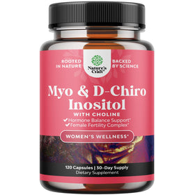 Flacon de capsules Natures Craft Myo-Inositol et D-Chiro Inositol vue de face