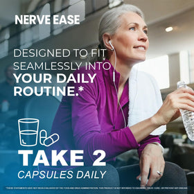 Flacon de Capsules Nerve Ease OVICIA avec étiquette visible