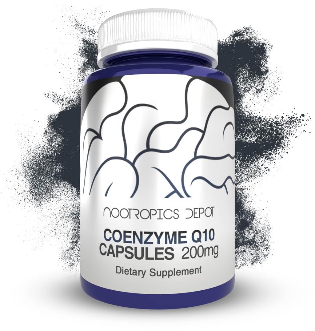 Flacon de capsules Nootropics Depot CoEnzyme Q10 200mg, 60 comprimés