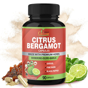Flacon de capsules Organic Cadane Bergamote vue de face