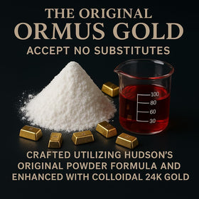 Flacon de capsules Ormus Gold I Am Joy avec fond neutre