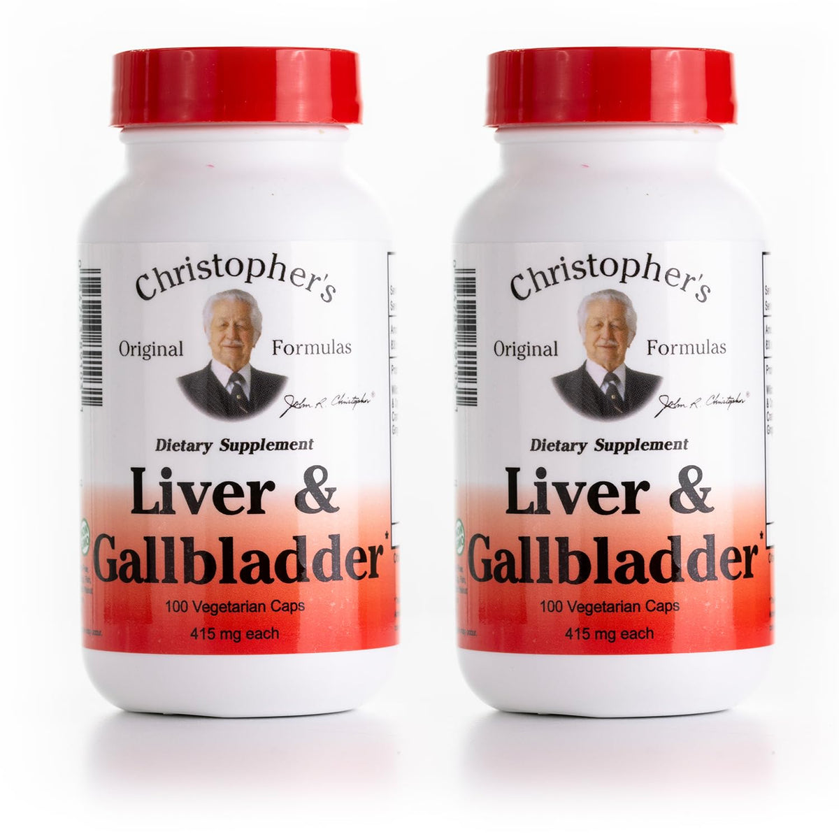 Flacon de capsules pour le foie et la vésicule biliaire Christopher's Original Formulas