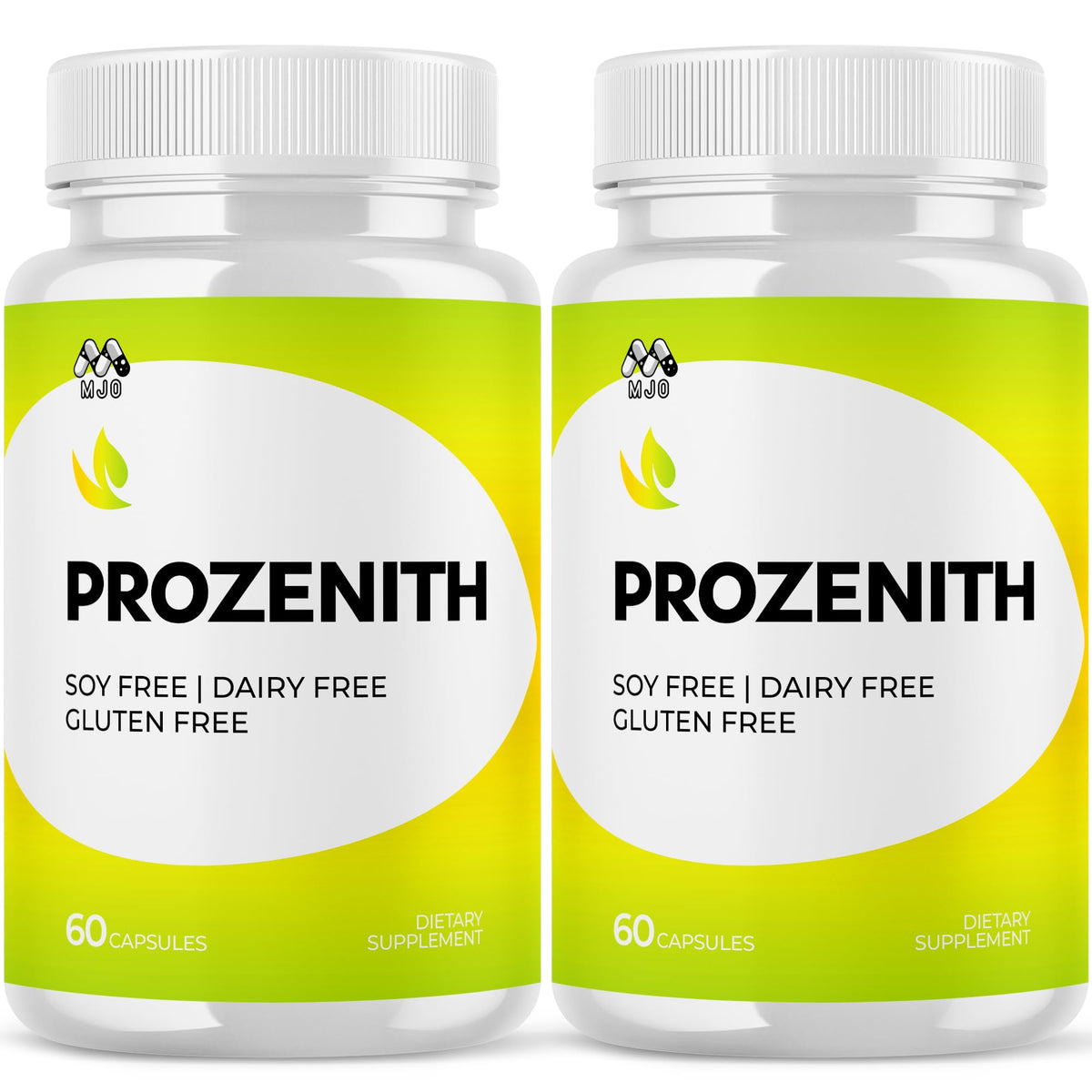 Flacon de capsules Prozenith MJO vue avant avec étiquette