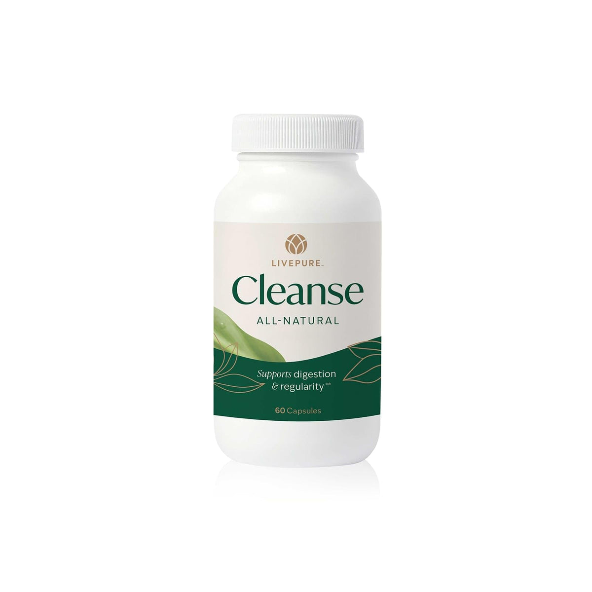 Flacon de capsules PURE Cleanse 60 capsules vue de face