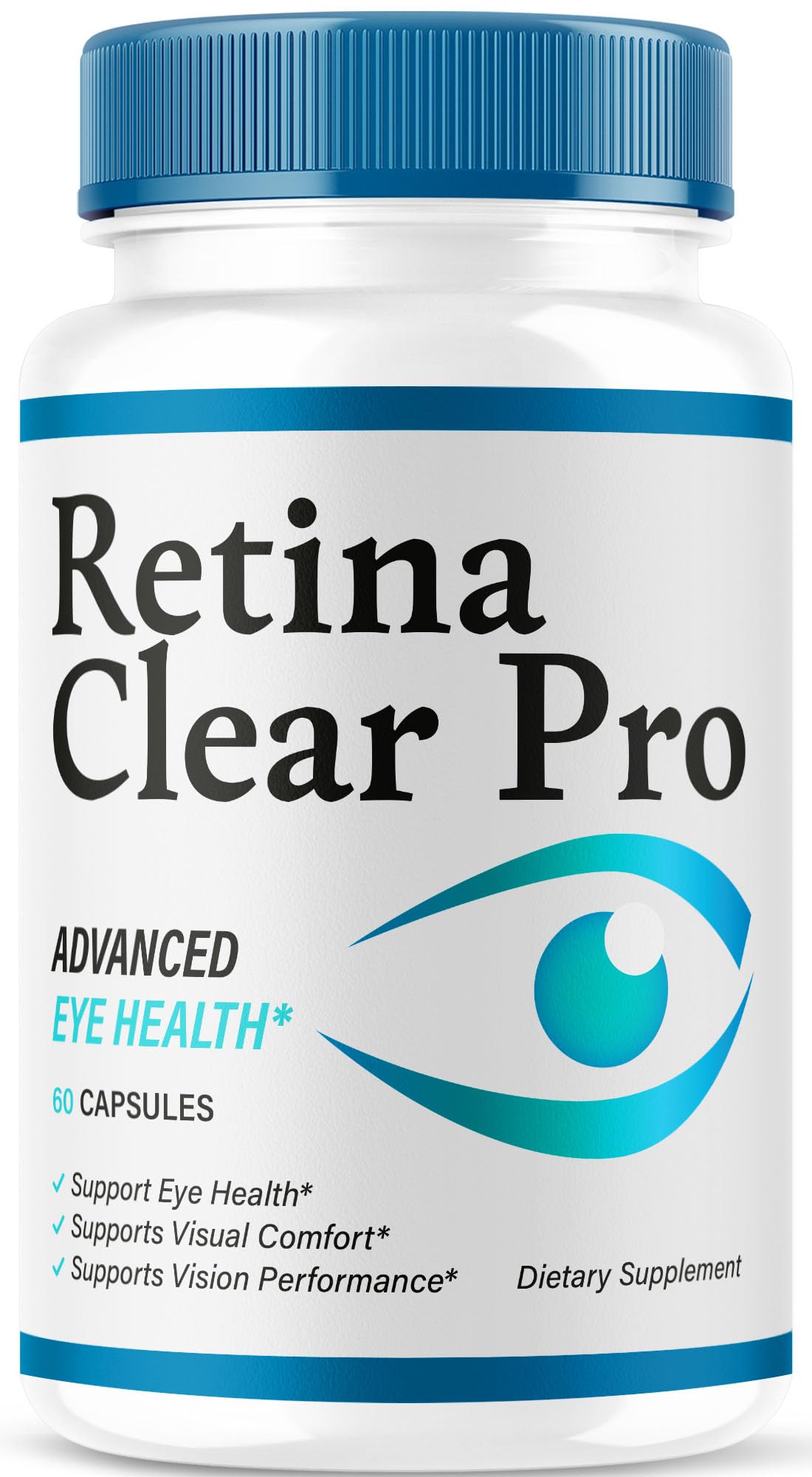 Flacon de capsules Retina Clear Pro vue de face