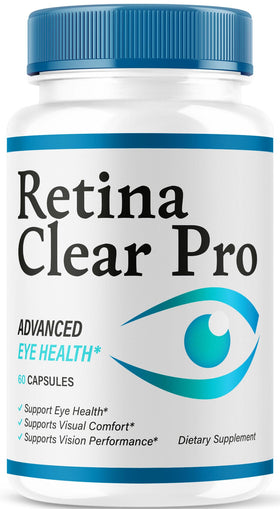 Flacon de capsules Retina Clear Pro vue de face