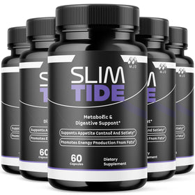 Flacon de capsules SlimTide MJO devant sur fond blanc