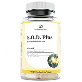 Flacon de capsules SOD Vegan Nature Restore 90 unités
