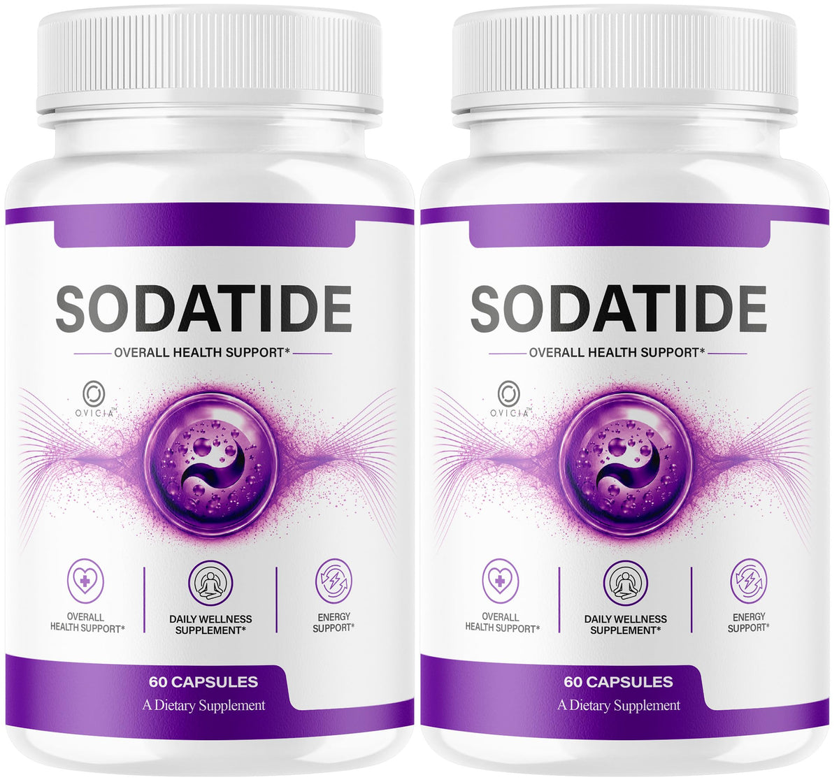Flacon de capsules Sodatide OVICIA vue avant avec 120 capsules