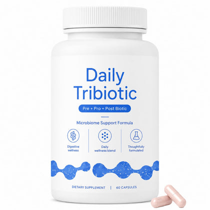 Flacon de capsules TriBiotiques LINELLE avec 60 comprimés