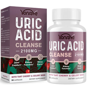 Flacon de capsules végétales Yonrave Uric Acid 90 unités