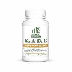 Flacon de capsules végétaliennes Dr. Murray K2 D3 A E 60 unités