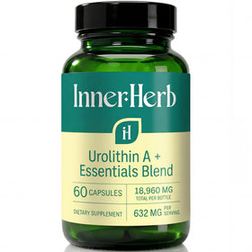 Flacon de capsules végétaliennes InnerHerb Urolithin A 632mg