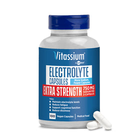 Flacon de capsules Vitassium 100ct avec étiquette visible