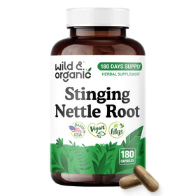 Flacon de capsules Wild & Organic Racine d'Ortie 180 unités vue avant