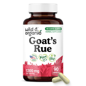 Flacon de capsules Wild & Organic Rue des Chèvres 1200 mg vue avant