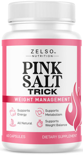 Flacon de capsules ZELSO Pink Salt Trick 60 capsules vue avant