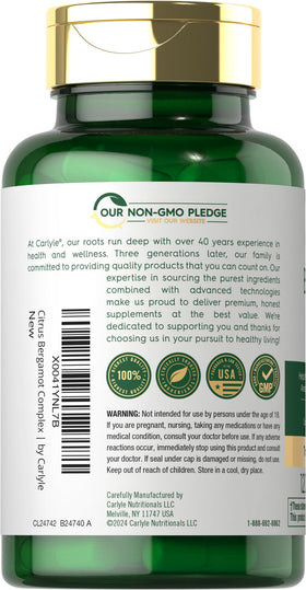 Flacon de Carlyle Citrus Bergamot avec étiquette bien visible