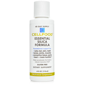Flacon de Cellfood Silica 4 fl oz vue avant avec étiquette