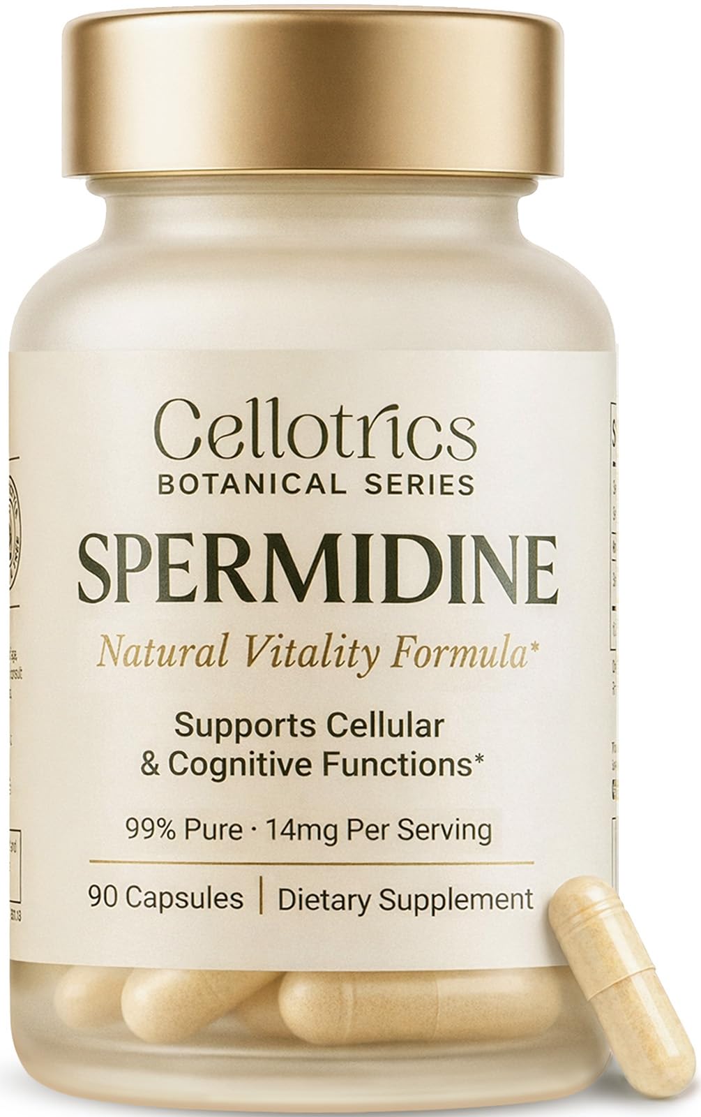 Flacon de CELLOTRICS Spermidine 1260mg vue de face