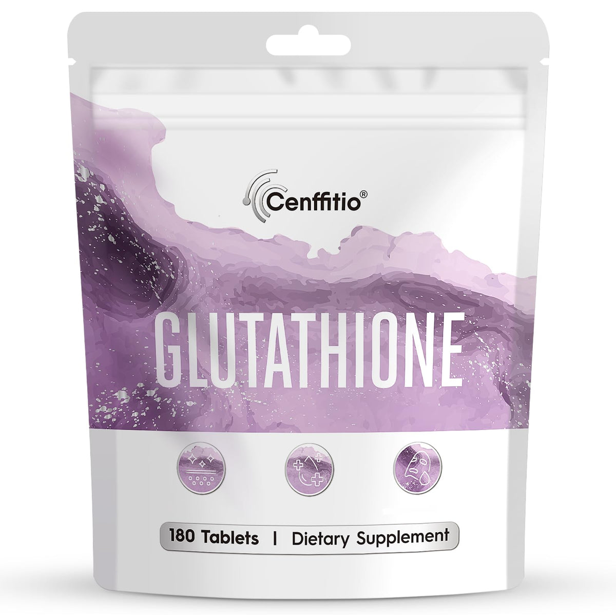 Flacon de Cenffitio Glutathione 600mg avec 60 comprimés