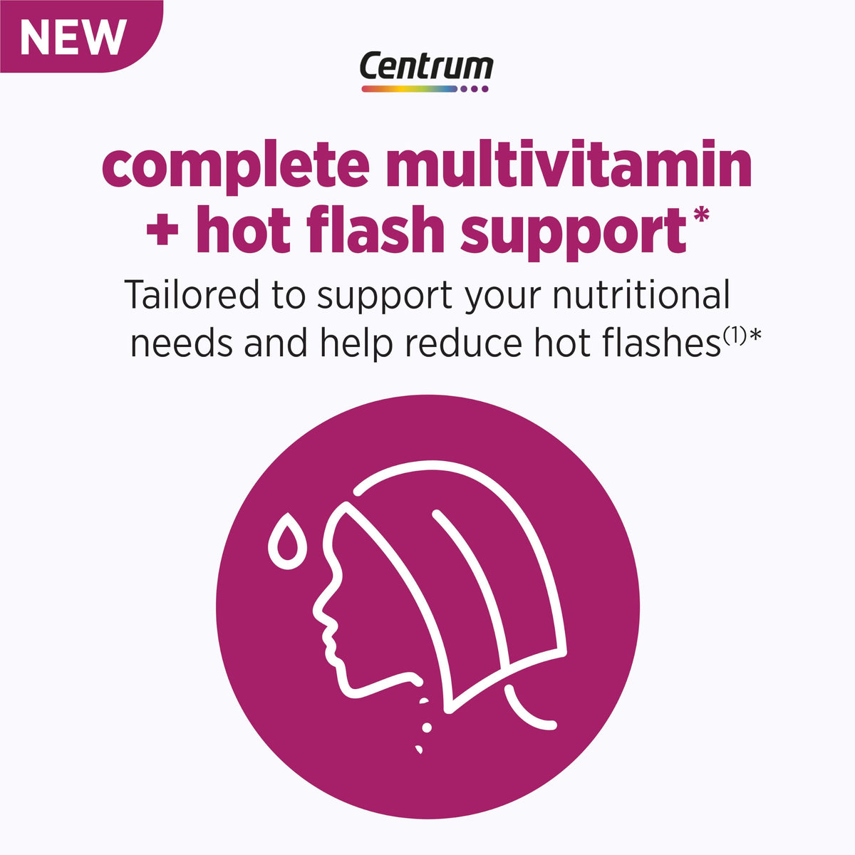 Flacon de Centrum Multivitamine Complète avec étiquette et informations nutritionnelles