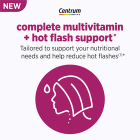 Flacon de Centrum Multivitamine Complète avec étiquette et informations nutritionnelles