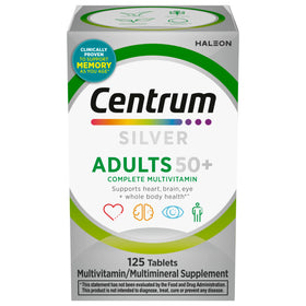 Flacon de Centrum Silver Multivitamines 50+ 125 comprimés vue de face