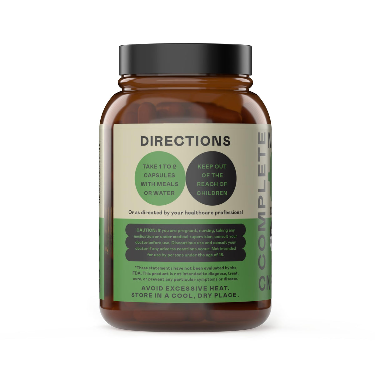 Flacon de Chanca Piedra 500mg ouvert avec capsules à l'intérieur