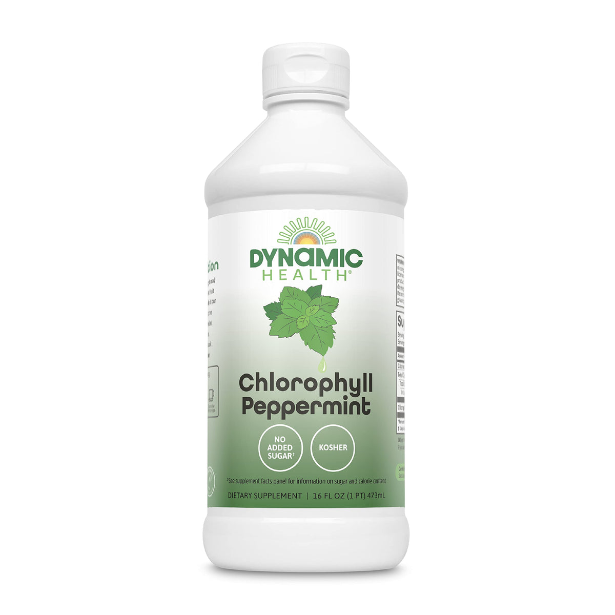 Flacon de chlorophylle liquide Dynamic Health à la menthe 540g
