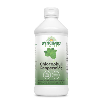 Flacon de chlorophylle liquide Dynamic Health à la menthe 540g