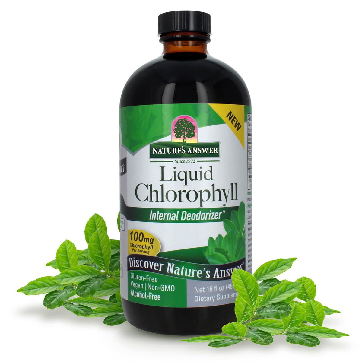 Flacon de chlorophylle liquide Nature's Answer 480 ml vue avant
