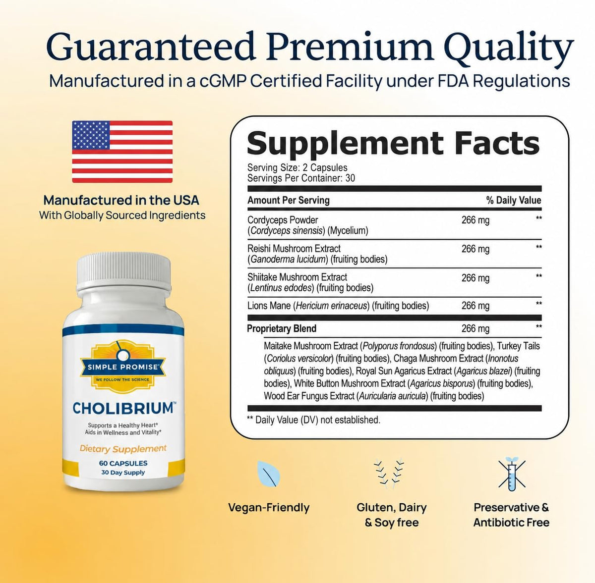 Flacon de Cholibrium 9-en-1 avec capsules