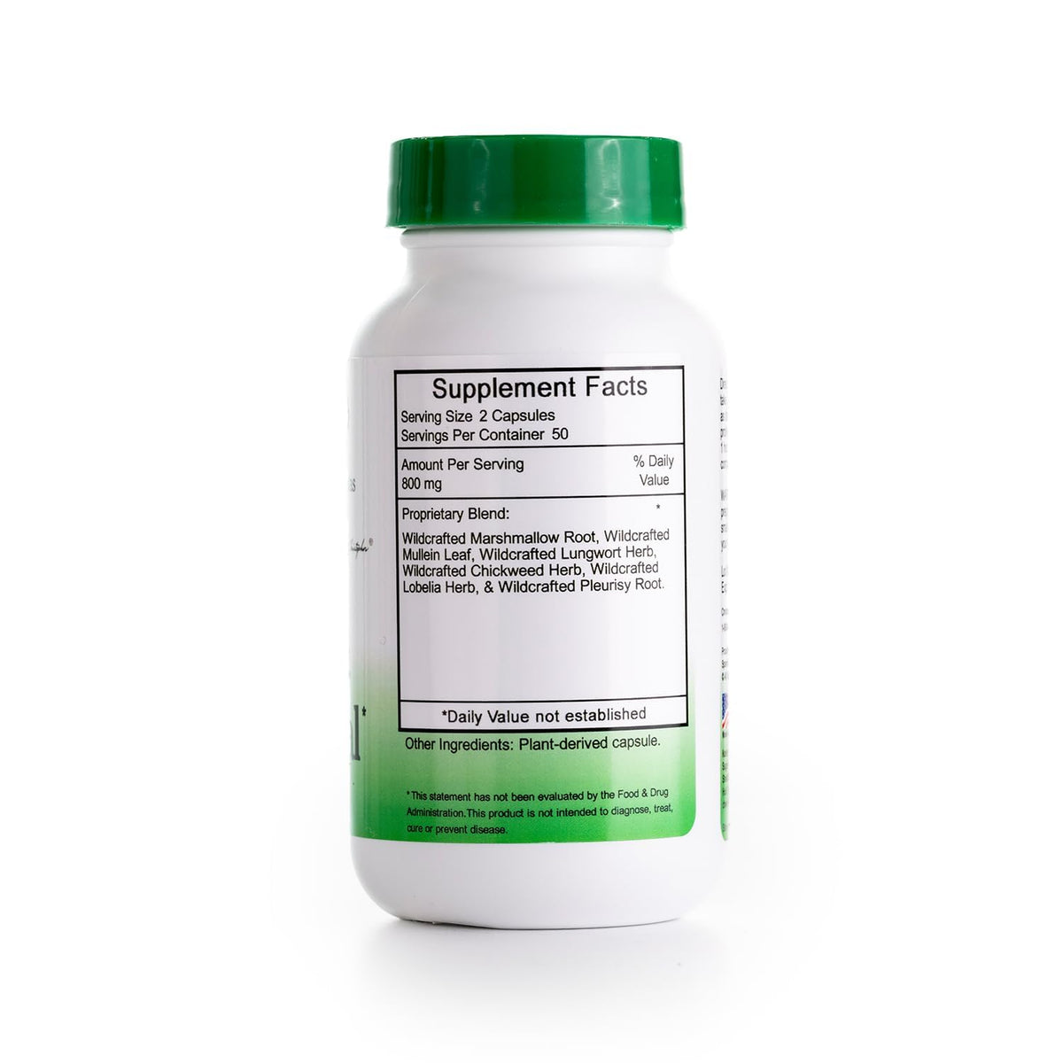 Flacon de Christopher's Original Formulas Complément Alimentaire Pulmonaire avec capsules