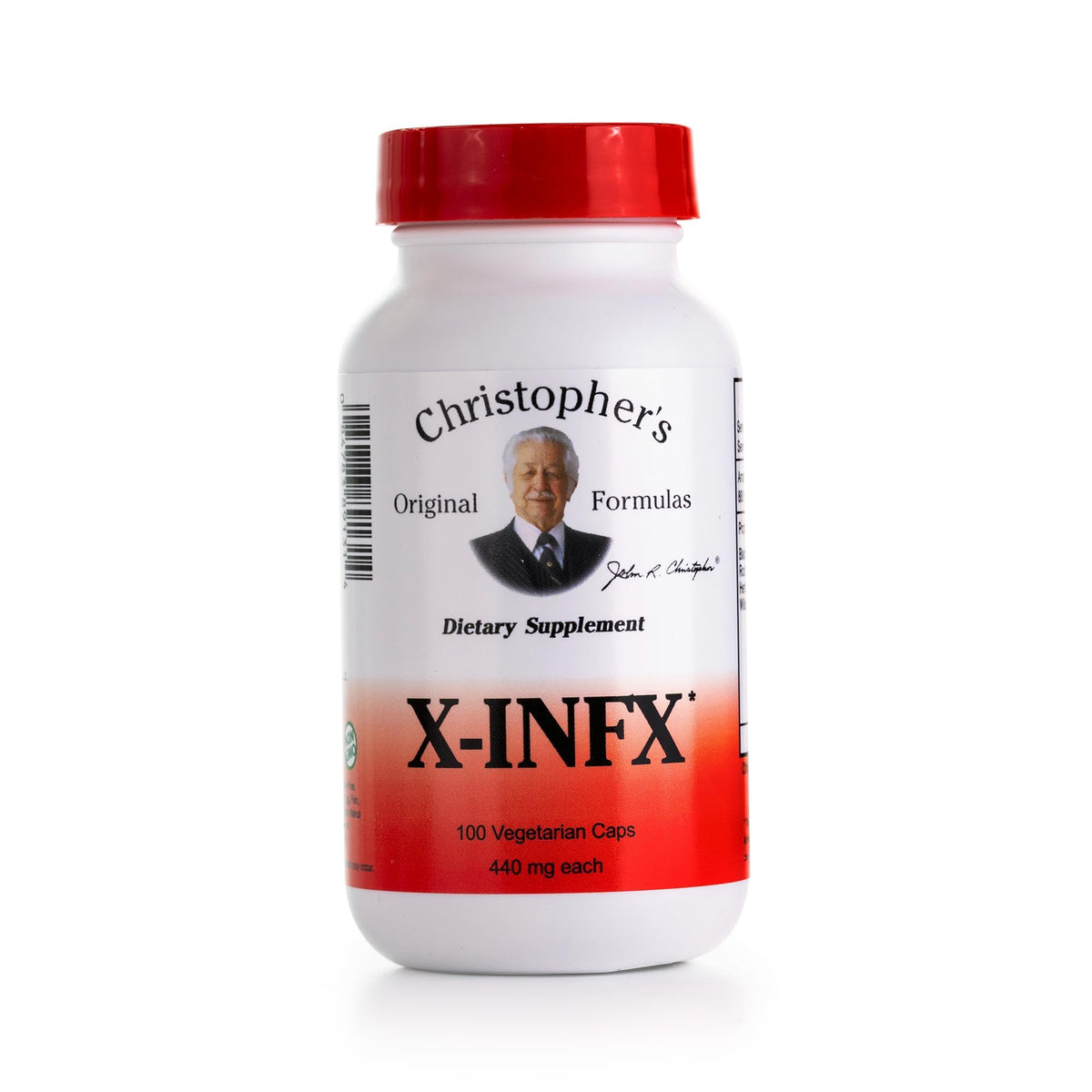 Flacon de Christopher's Original Formulas X-INFX contenant 100 capsules
