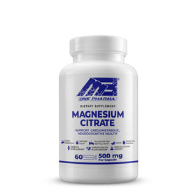 Flacon de Citrate de Magnésium 500mg MB One avec 60 capsules végétales