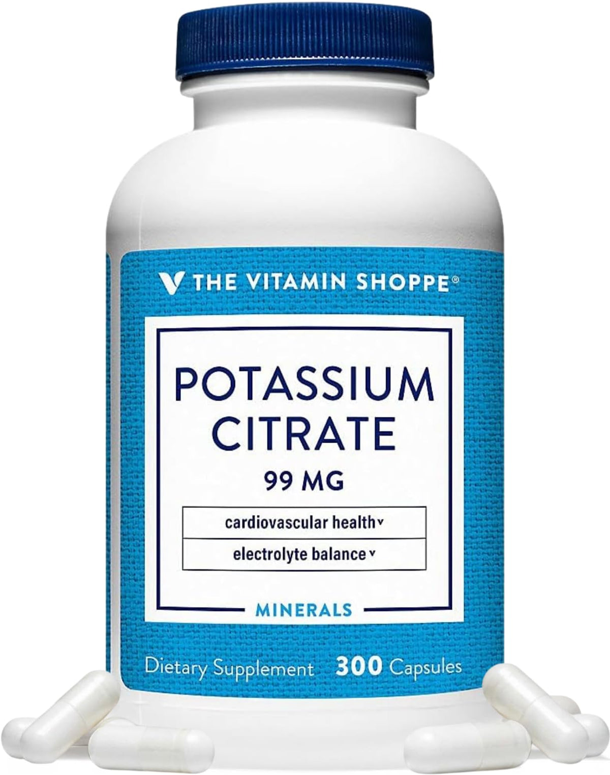 Flacon de citrate de potassium 99 mg 300 capsules vue avant