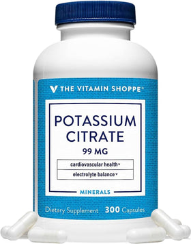 Flacon de citrate de potassium 99 mg 300 capsules vue avant