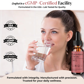 Flacon de citrate de potassium D L S avec dosette de dosage