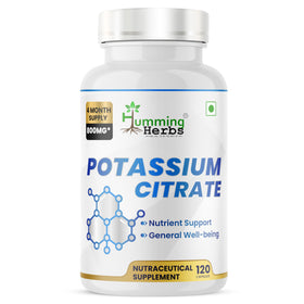 Flacon de citrate de potassium Humming Herbs 800 mg face avant