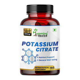 Flacon de citrate de potassium Humming Herbs 800 mg face avant